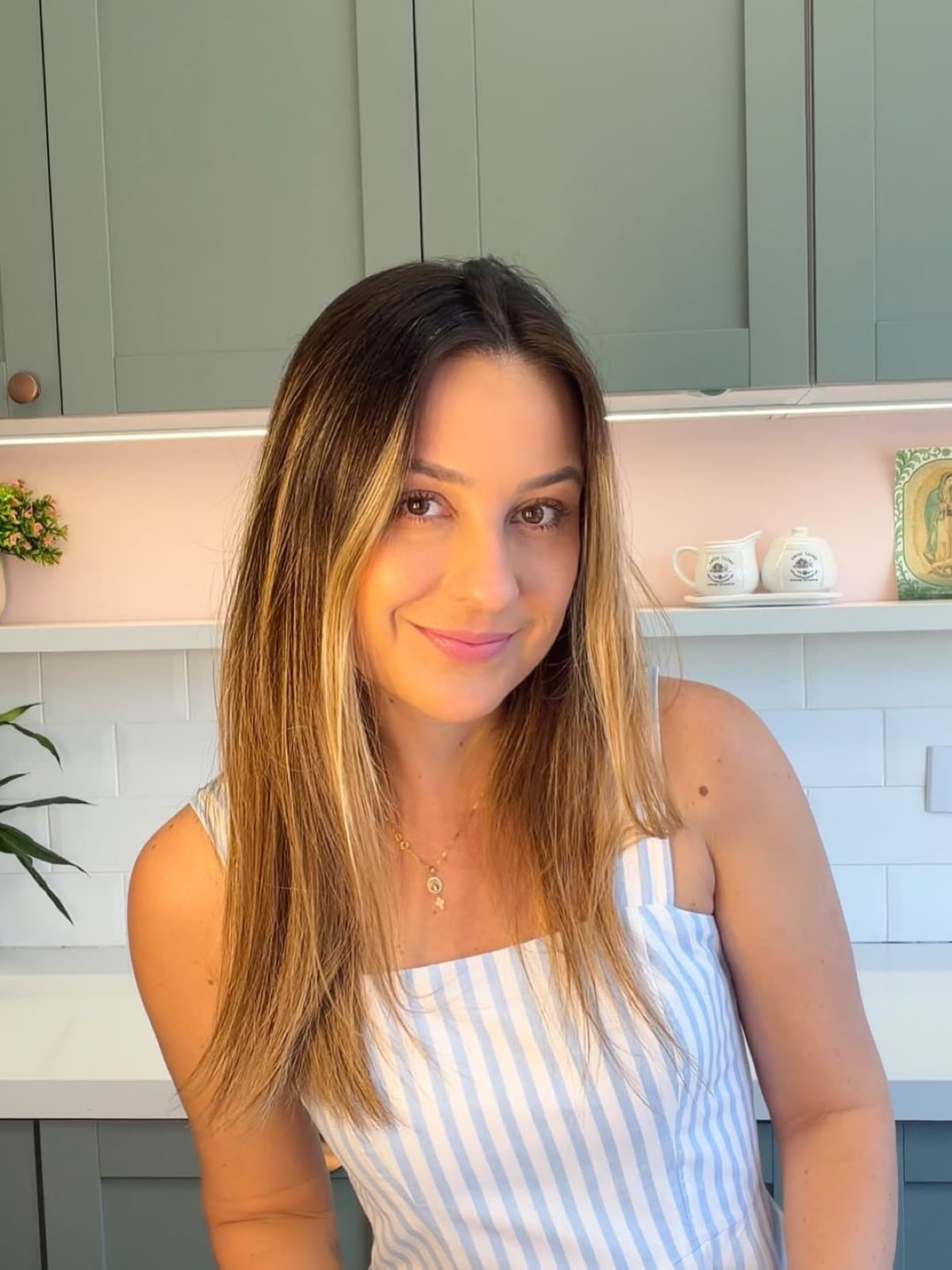Priscila en su cocina